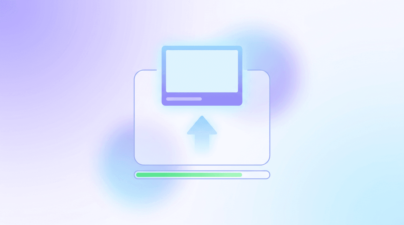A thumbnail file being attached to a video entry