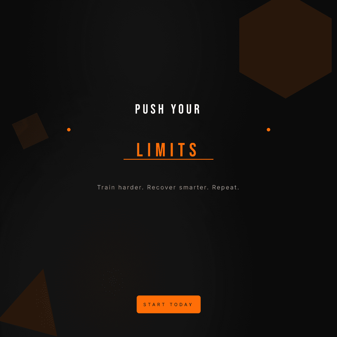 AI-generated fitness brand Instagram post