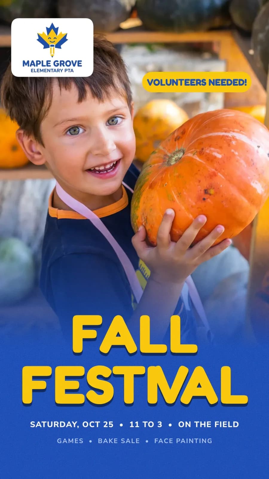The matching 9:16 Instagram story for the Fall Festival, in the same look