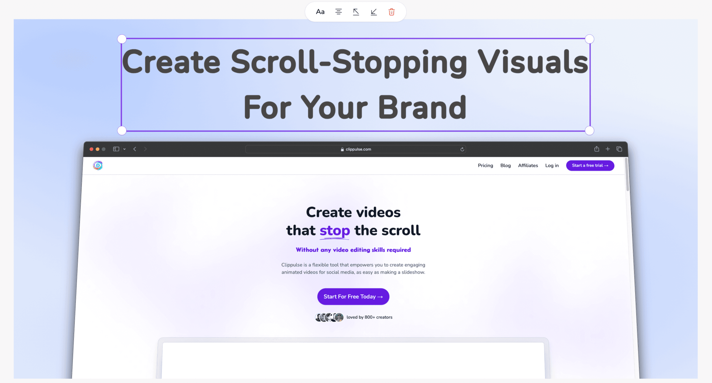 create scenes