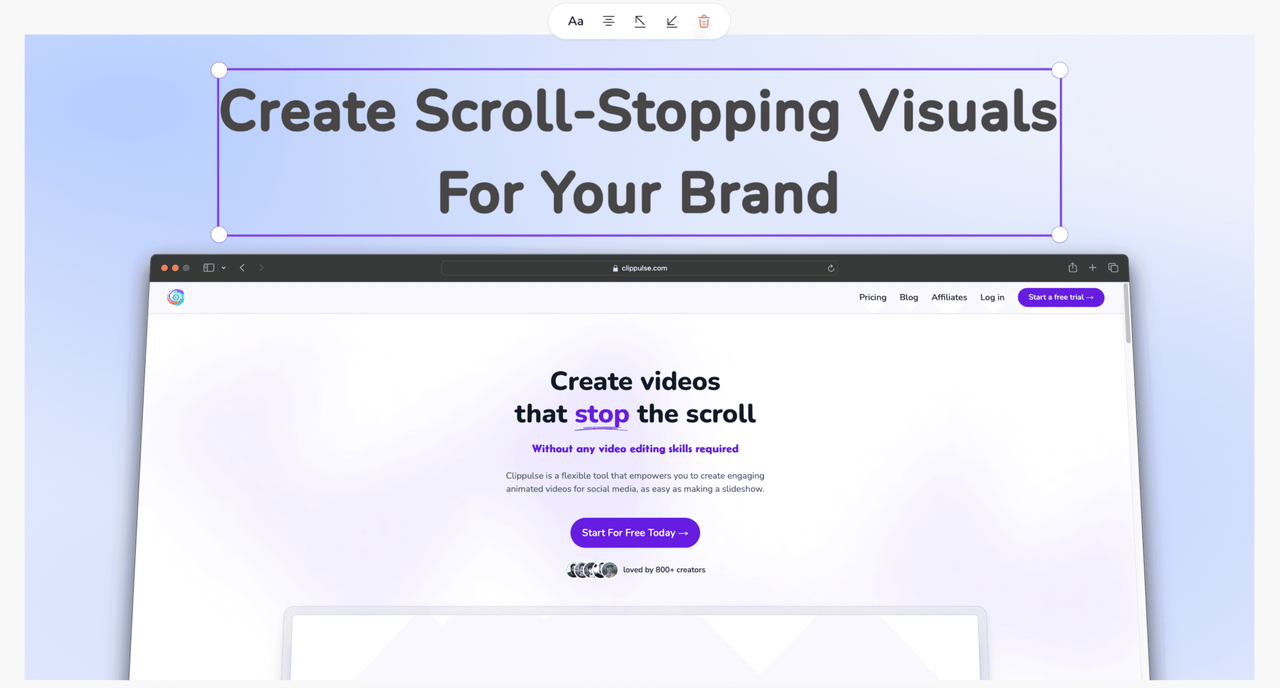 create scenes