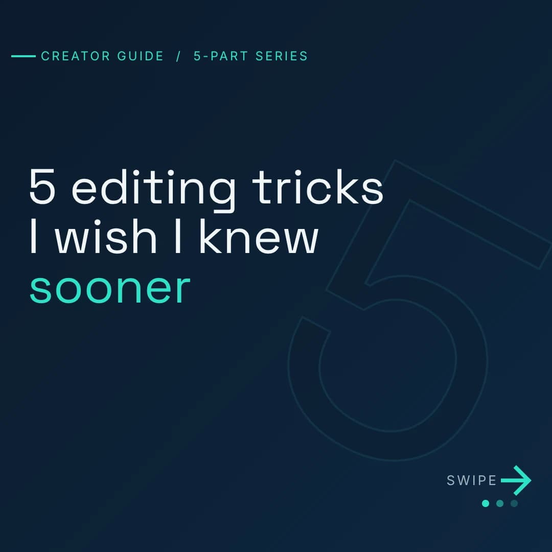 Social media design for content creators, made with Krumzi