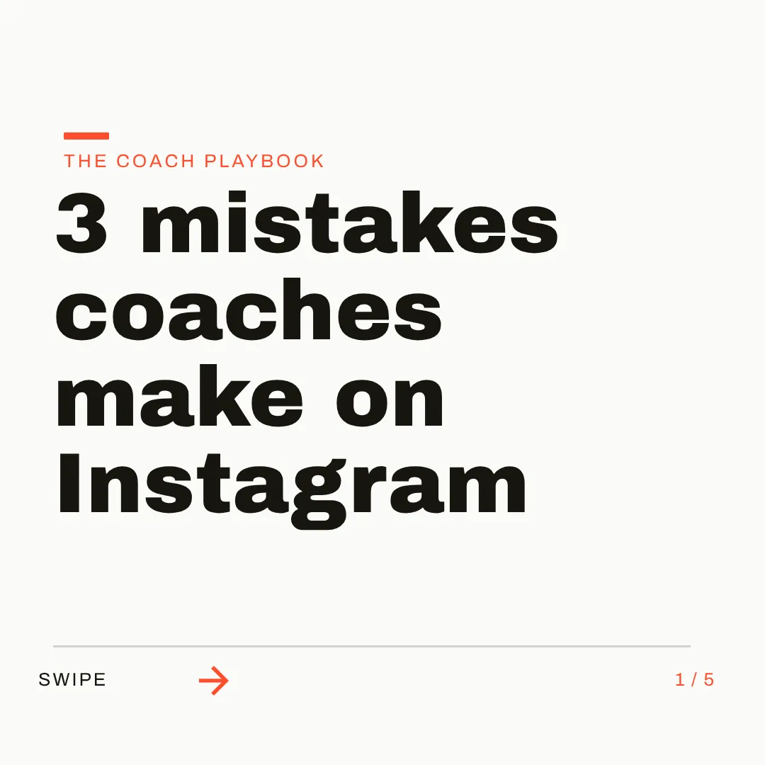 IG carousel 1/5 designed with Krumzi