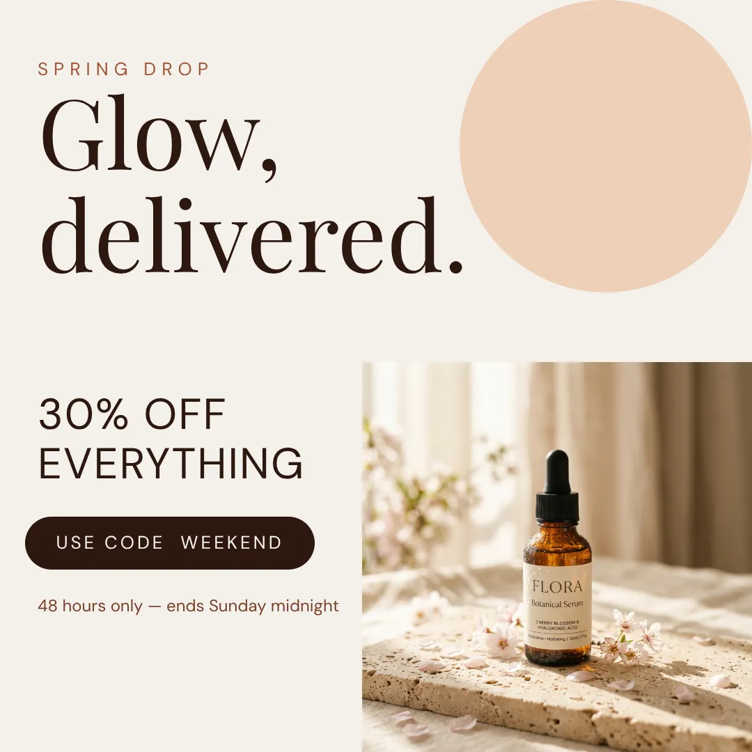 Spring skincare product-drop design in Krumzi, the original brief