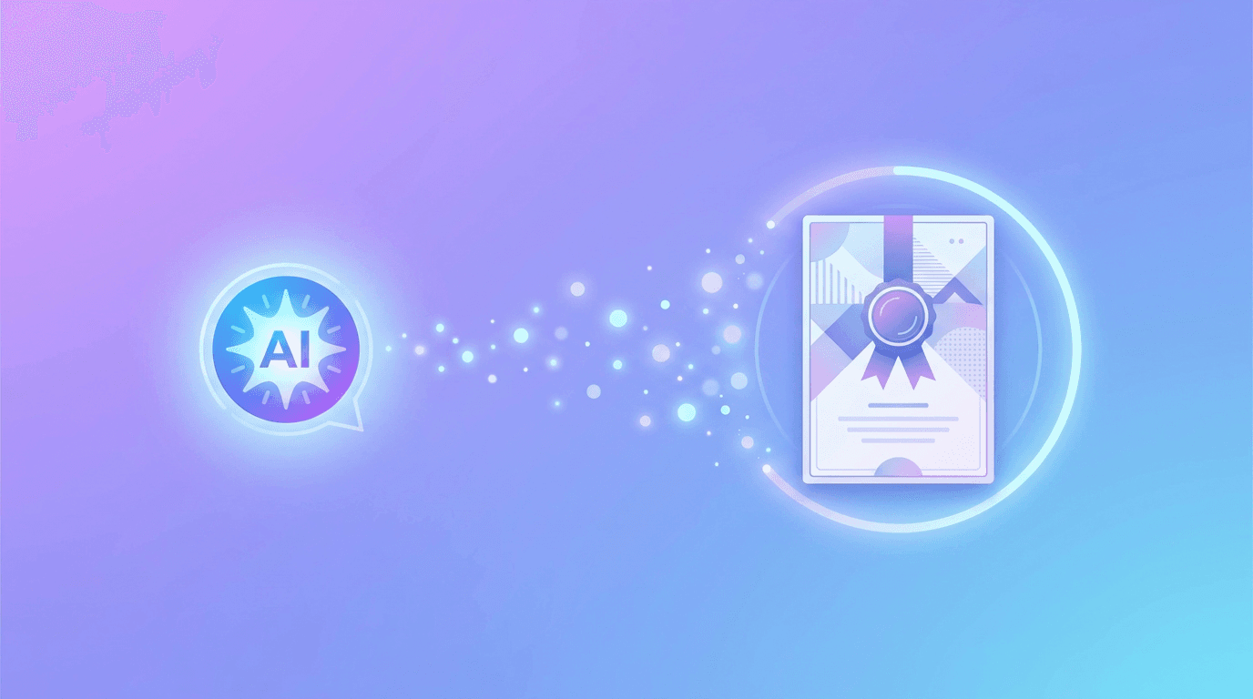 An invitation being generated from a described event