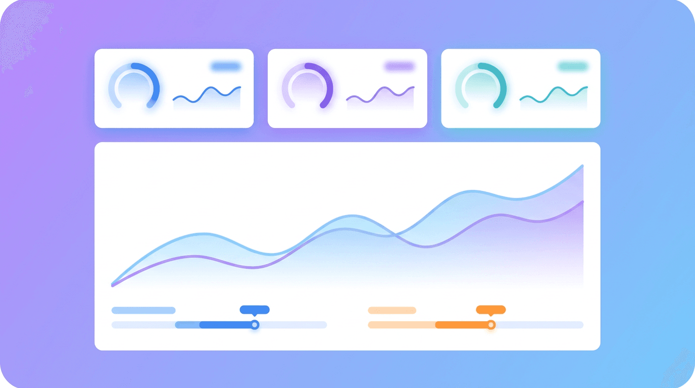 Ad performance metrics on a results dashboard